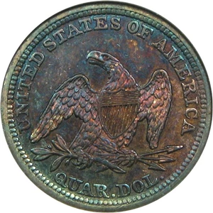 image for: 1841 25c ANACS XF45 *Color*