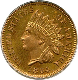 image for: 1864 1c Bronze PCGS/CAC Proof 64 RB