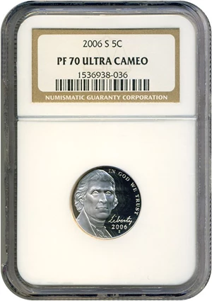 image for: 2006-S 5c Monticello NGC Proof 70 UCameo