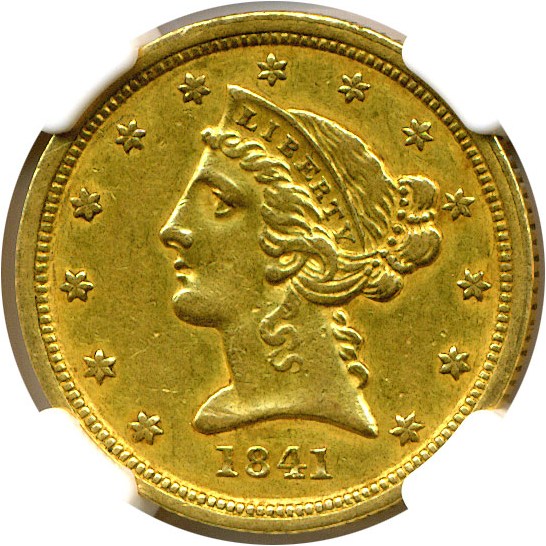 image for: 1841-C $5  NGC XF45