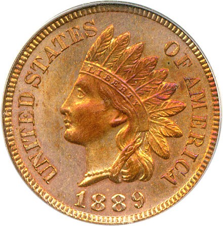 image for: 1889 1c  PCGS Proof 63 RB OGH