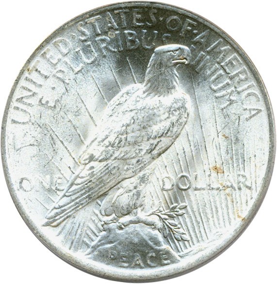 image for: 1923 $1 PCGS MS62 (VAM 1V  Extra Hair)