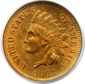 image for: 1868 1c PCGS MS64 RD