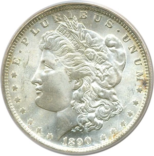 image for: Hot 50 VAM: 1890-O $1 PCGS MS65 (VAM 10 Comet Variety)