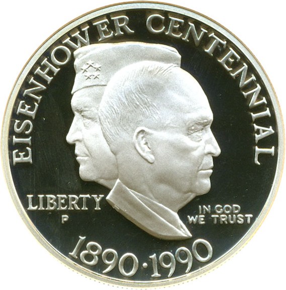 image for: 1990-P $1 Eisenhower NGC Proof 69 UCameo
