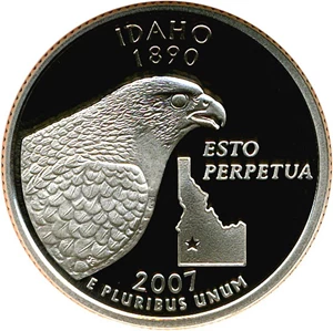 image for: 2007-S 25c Idaho NGC Proof 70 UCameo