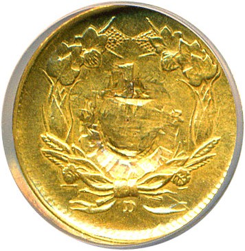 image for: 1861-D G$1  NCS XF Details (Mount Removed, Improperly Cleaned)