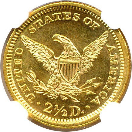 image for: 1891 $2 1/2  NGC MS63