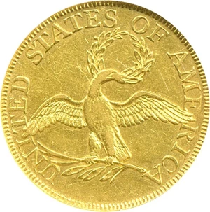 image for: 1795 $5 Small Eagle DGS AU50 (BD-8; Altered Surfaces, Tooled)