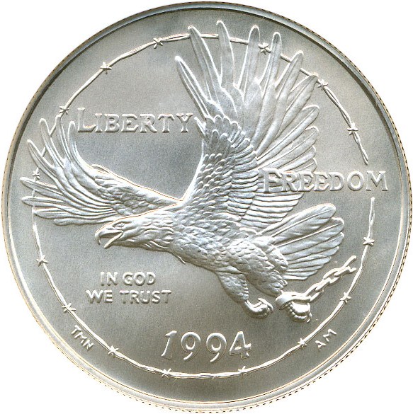 image for: 1994-W $1 Prisoner of War NGC MS70
