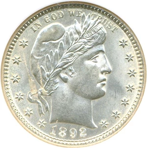 image for: 1892-S 25c NGC MS63