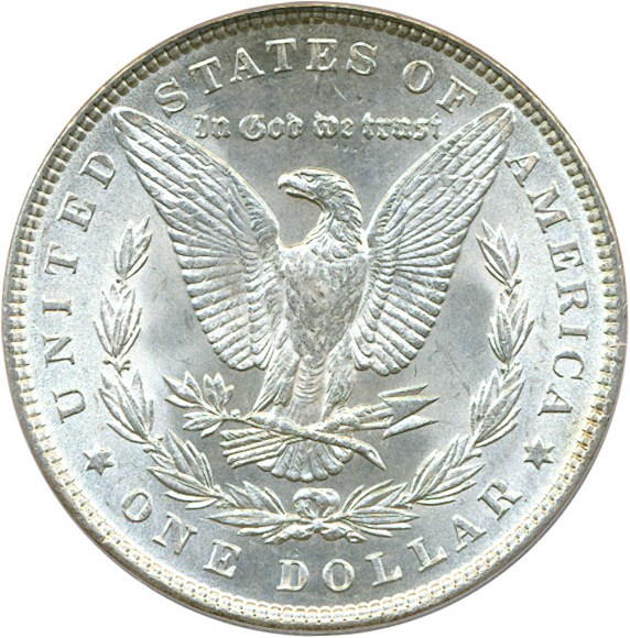 image for: Top 100 VAM: 1886 $1 PCGS Genuine (VAM 21  Line in M  MPD)