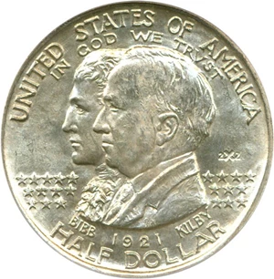 image for: 1921 50c Alabama 2x2 PCGS MS64