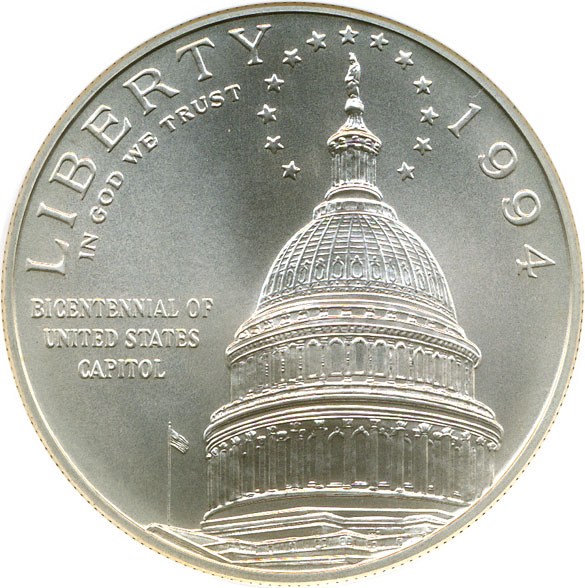 image for: 1994-D $1 Capitol NGC MS70