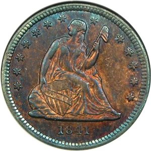image for: 1841 25c ANACS XF45 *Color*