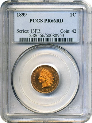 image for: 1899 1c PCGS Proof 66 RD