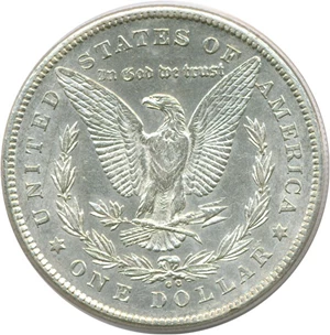 image for: Top 100 VAM: 1878-CC $1 PCGS AU53 (VAM 6 Doubled Leaves)