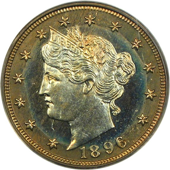 image for: 1896 5c  PCGS Proof 64 