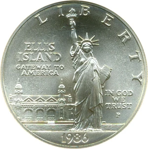 image for: 1986-P $1 Statue Liberty NGC MS69