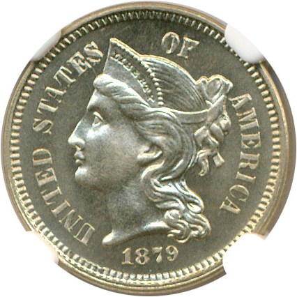 image for: 1879 3cN  NGC Proof 65