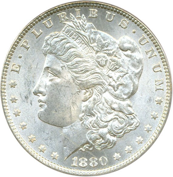 image for: Top 100 VAM: 1880-O $1 PCGS MS63 (VAM 6A  8/7 Ear)