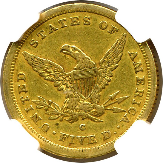 image for: 1841-C $5  NGC XF45