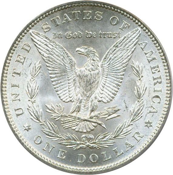 image for: Hot 50 VAM: 1884 $1 PCGS MS62 (VAM 2A  Partial E Rev)