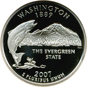 image for: 2007-S 25c Washington NGC Proof 70 UCameo