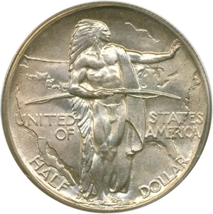 image for: 1937-D 50c Oregon PCGS MS66 OGH