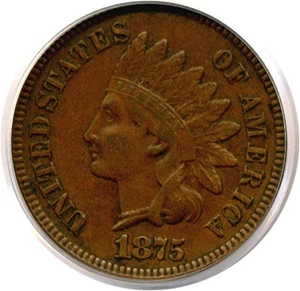 image for: 1875 1c PCGS XF40