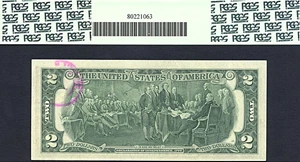 image for: 1976 $2 PCGS CU63 First Day Issue Stamp & Postmark Campbell Hill, NY