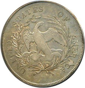 image for: 1796 $1 Lg.Date, Sm.Ltr PCGS VF25
