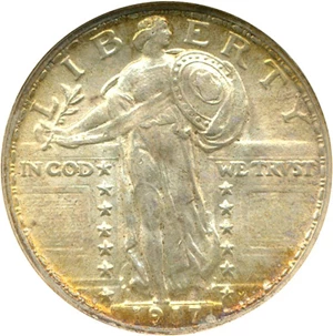 image for: 1917 25c Ty.2 NGC MS65 FH