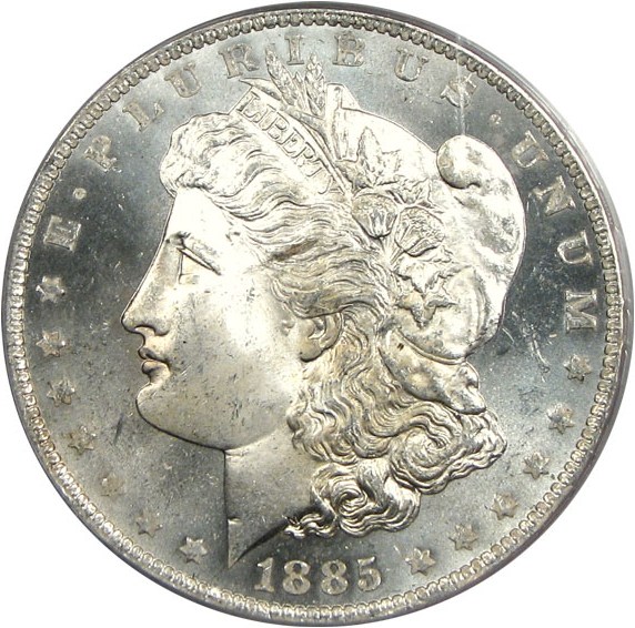 image for: 1885-O $1  PCGS MS64 PL OGH