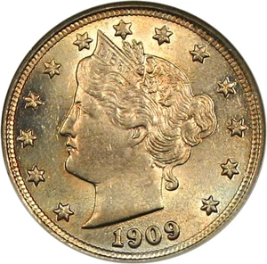 image for: 1909 5c NGC MS62 *Color*