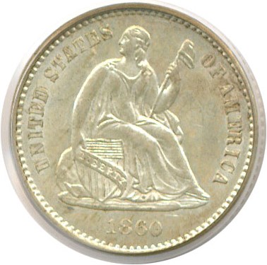 image for: 1860-O H10c  PCGS MS62