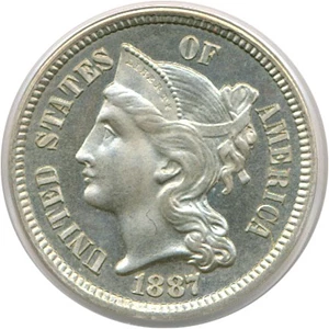 image for: 1887/6 3cN PCGS Proof 65
