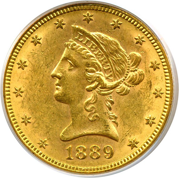 image for: 1889-S $10  PCGS MS61