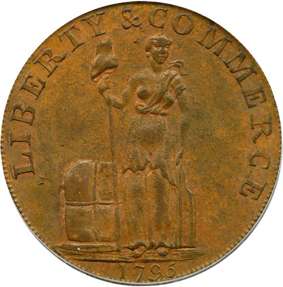 image for: 1795 Talbot Cent Letter Ed PCGS/CAC MS63 BN