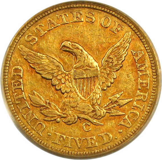 image for: 1851-C $5  PCGS XF45