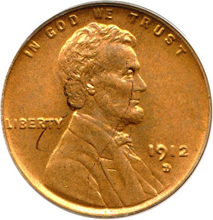 image for: 1912-D 1c  PCGS MS64 RD
