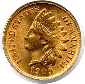 image for: 1909-S 1c Indian PCGS/CAC MS65 RD OGH