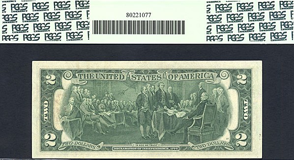 image for: 1976 $2  PCGS AU58 First Day of Issue Stamp & Postmark Meyersdale, PA