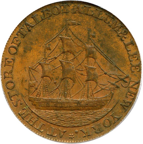 image for: 1795 Talbot Cent Letter Ed PCGS/CAC MS63 BN