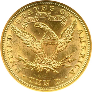image for: 1883 $10 NGC MS62
