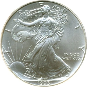 image for: 1993 $1 Silver Eagle NGC MS69 First Strikes