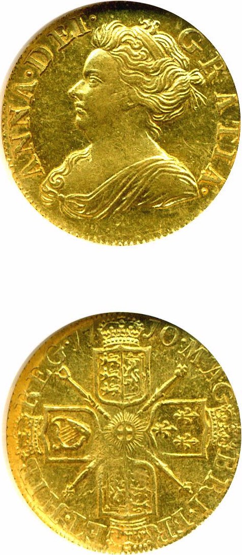 image for: Great Britain: 1710 1/2 G  NGC AU58