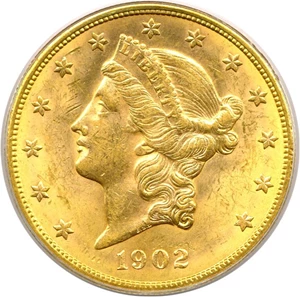 image for: 1902-S $20 PCGS MS62