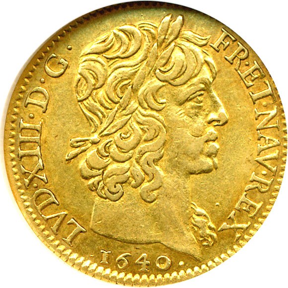 image for: France: 1640-A L.'Or  NGC AU50 (KM-105)
