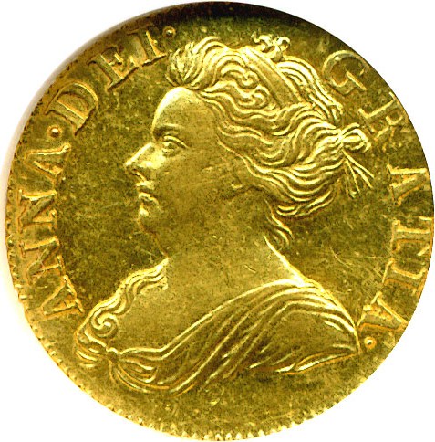 image for: Great Britain: 1710 1/2 G  NGC AU58